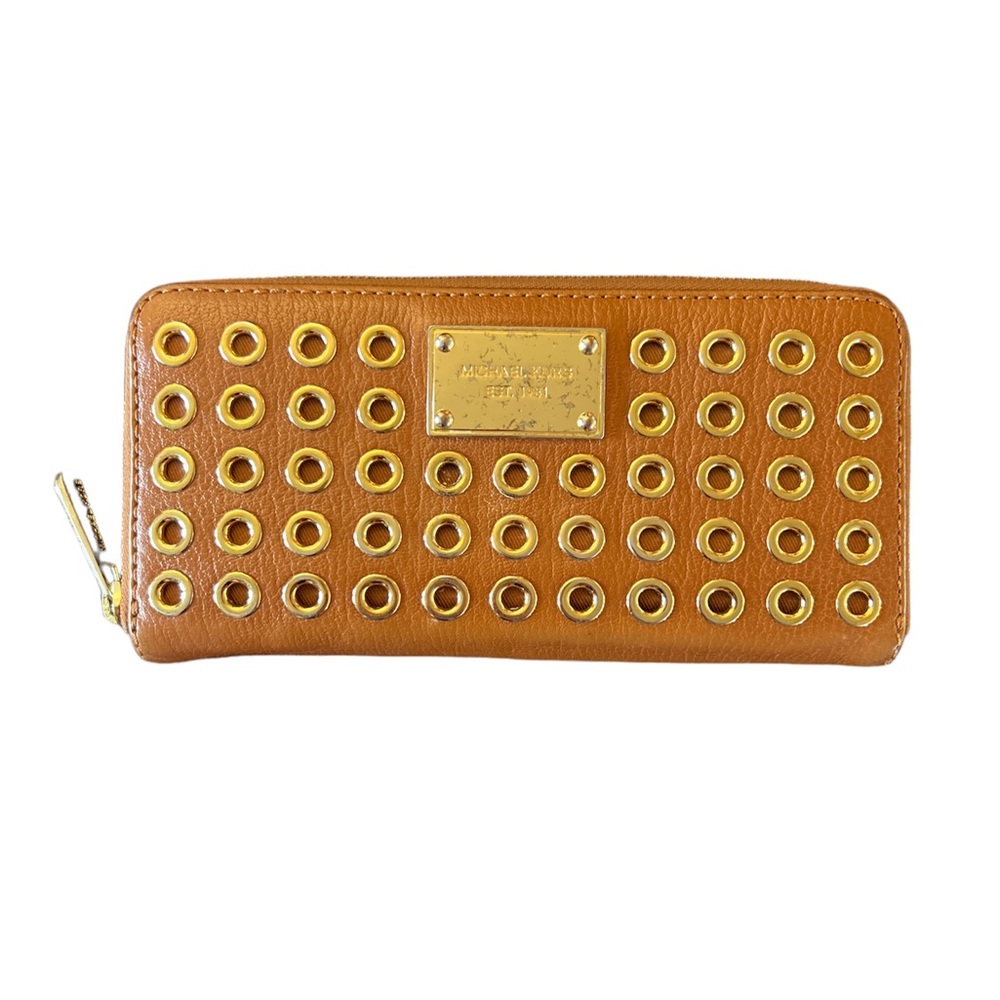 Michael Kors grommet studded wallet clutch